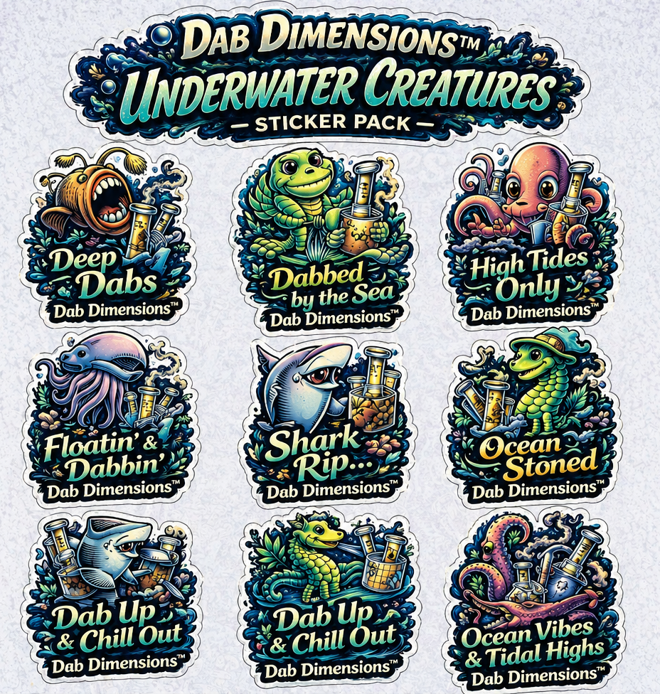 Dab Dimensions™ Underwater Creatures Sticker Book – Vol. 1