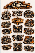 Dab Dimensions™ Biker Edition Sticker Pack