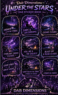 Dab Dimensions™ Under the Stars Sticker Book – Cosmic Galaxy Psychedelic Sticker Pack