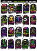 Brain Rot Edition – Dab Dimensions™ Sticker Pack