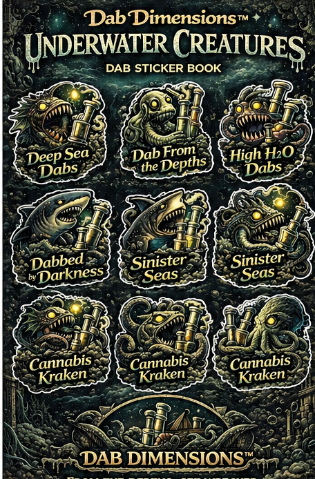 Dab Dimensions™  Underwater Creatures: From the Depths Sticker Book