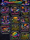 Dab Dimensions™  Cosmic Dab Dreams Sticker Pack