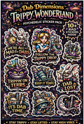 Dab Dimensions™ Trippy Wonderland Sticker Pack – Psychedelic Fantasy Sticker Collection