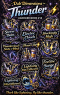 Dab Dimensions™ Thunder Sticker Book – Electric Storm Psychedelic Sticker Pack