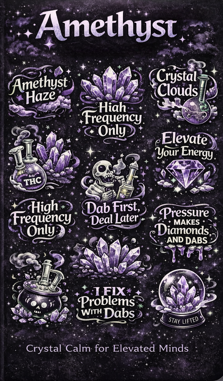 Dab Dimensions™  Amethyst Sticker Book – Vol. 2